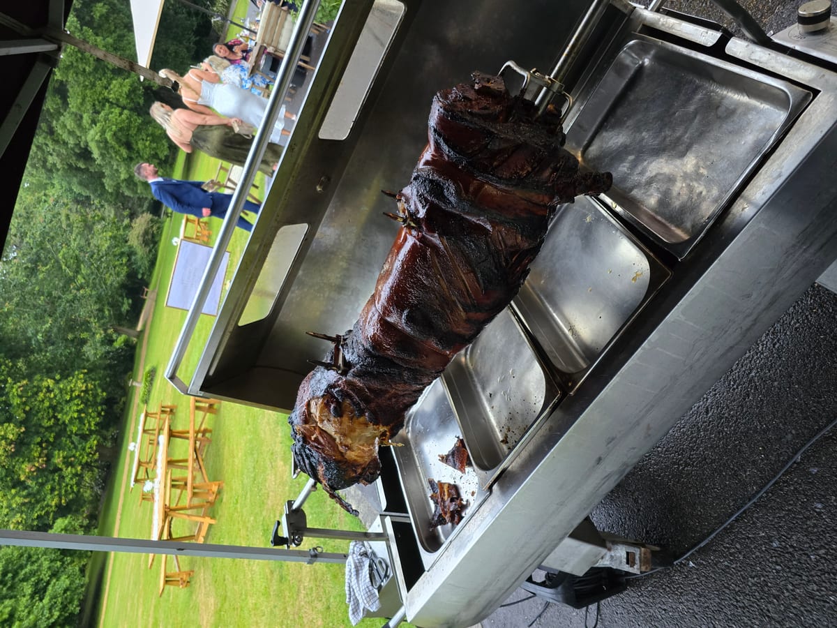 Succulent hog roast