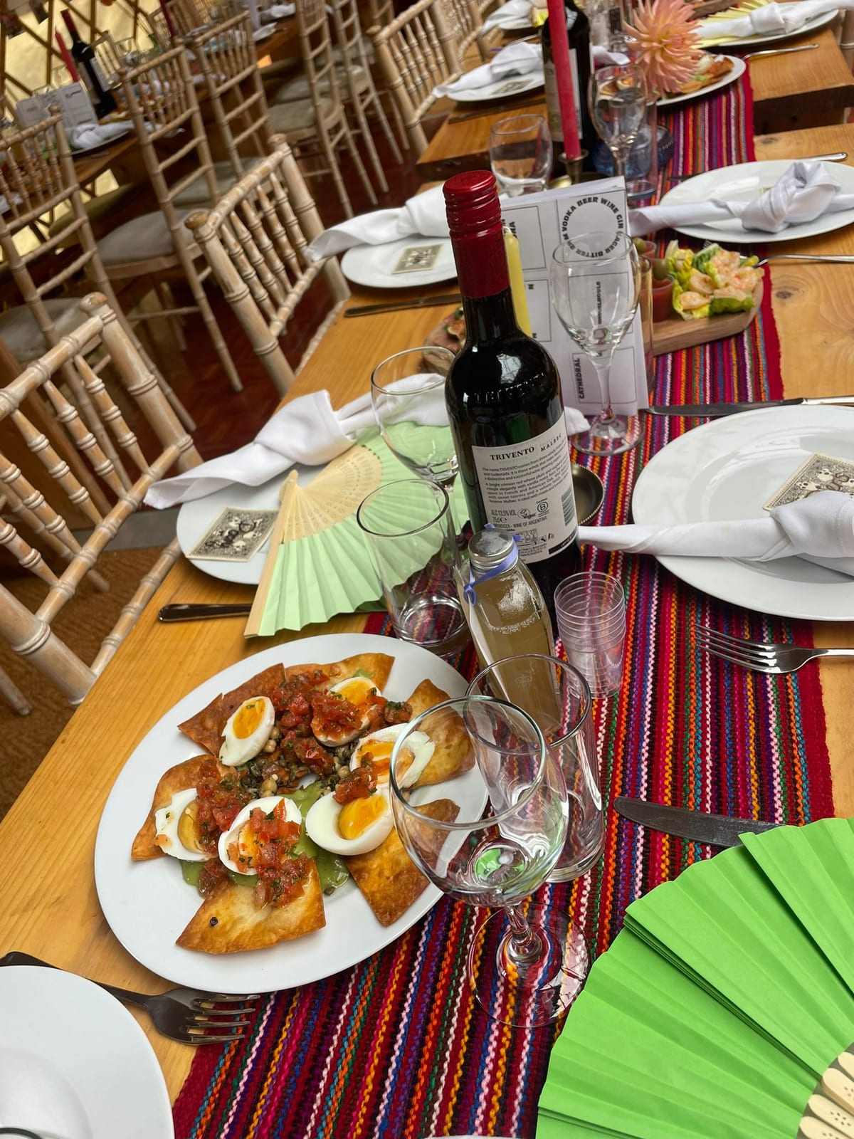 Wine and canapés